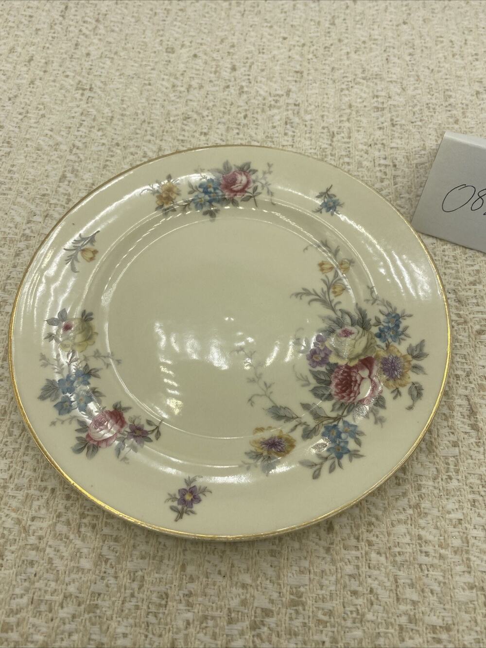 Vintage Hutschenreuther-Selb Bavaria Floral Bread/Dessert Plate 6.5”